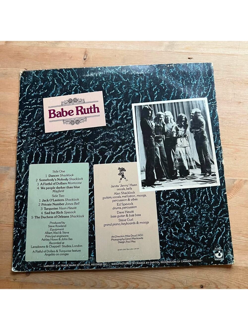 Babe Ruth - Babe Ruth 33rpm VG+ VR23 - Picture 2 of 2